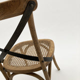 Sedia in legno e rattan Efesto - OrchideaMilano1981