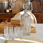 Bottiglia + 6 tumbler in cristallo Lounge Club - OrchideaMilano1981