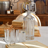 Bottiglia + 6 tumbler in cristallo Lounge Club - OrchideaMilano1981