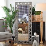 Specchiera a figura intera in legno Antique Grey - OrchideaMilano1981