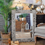 Specchiera da parete in legno Antique Grey - OrchideaMilano1981