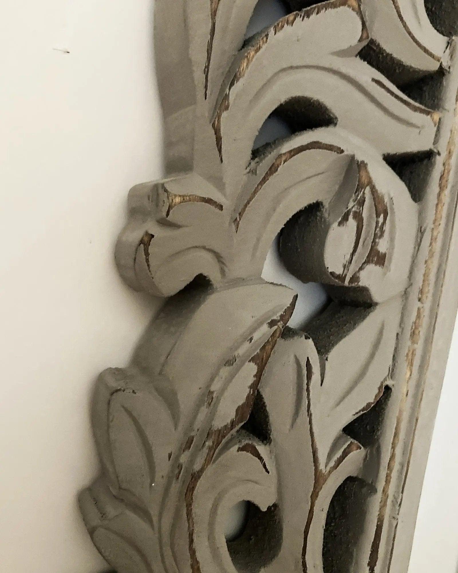Specchiera da parete in legno Antique Grey - OrchideaMilano1981