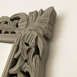 Specchiera da parete in legno Antique Grey - OrchideaMilano1981