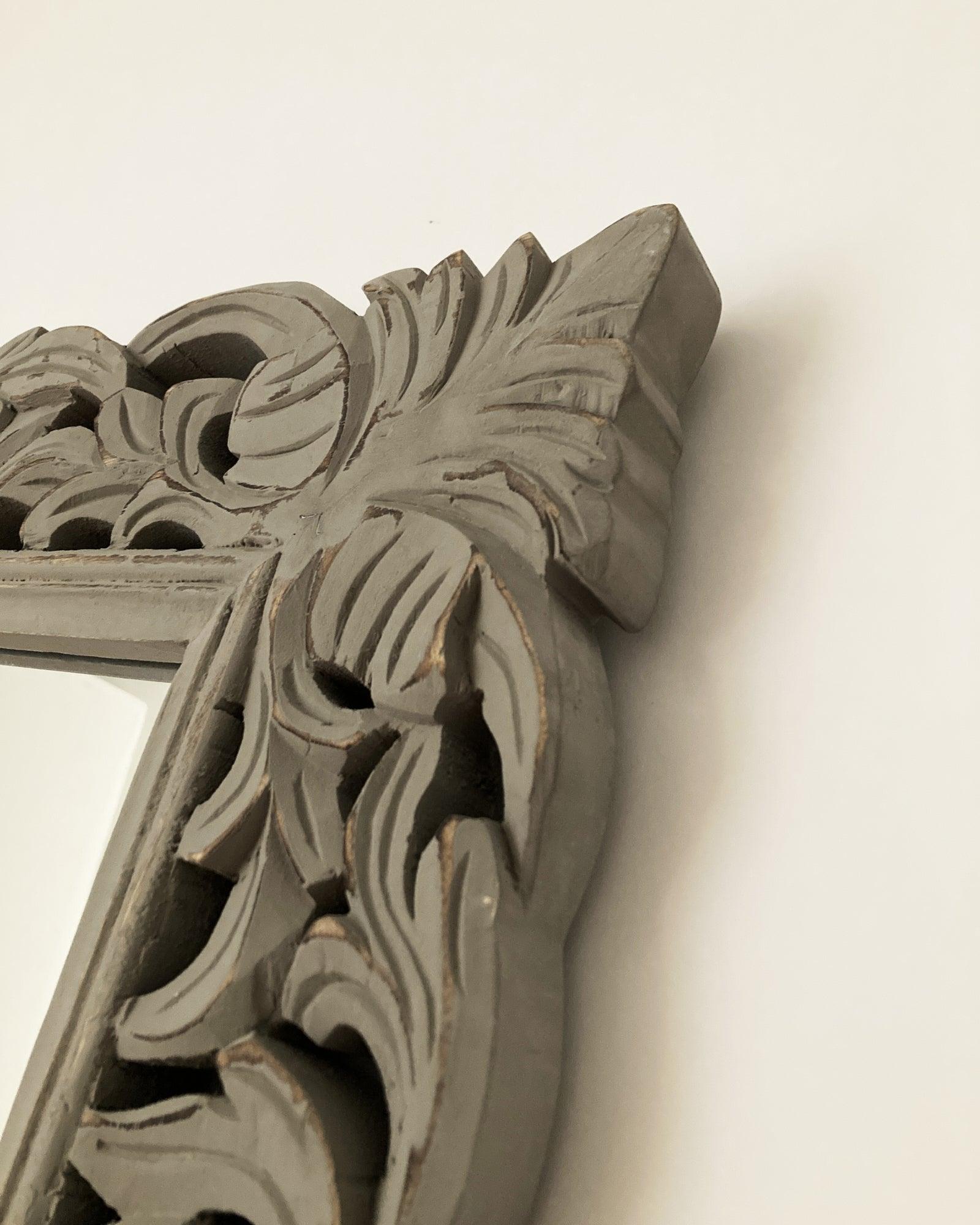 Specchiera da parete in legno Antique Grey - OrchideaMilano1981