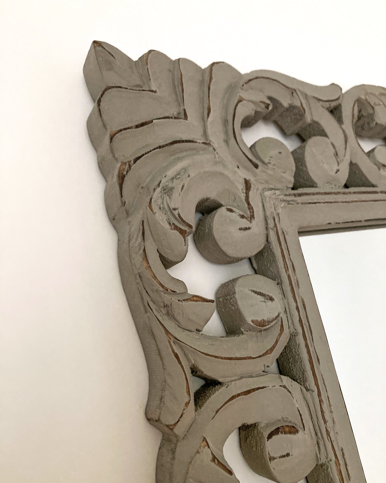Specchiera a figura intera in legno Antique Grey - OrchideaMilano1981