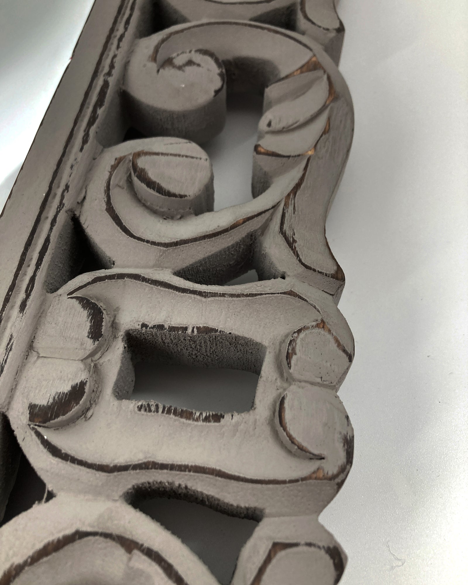 Specchiera a figura intera in legno Antique Grey - OrchideaMilano1981