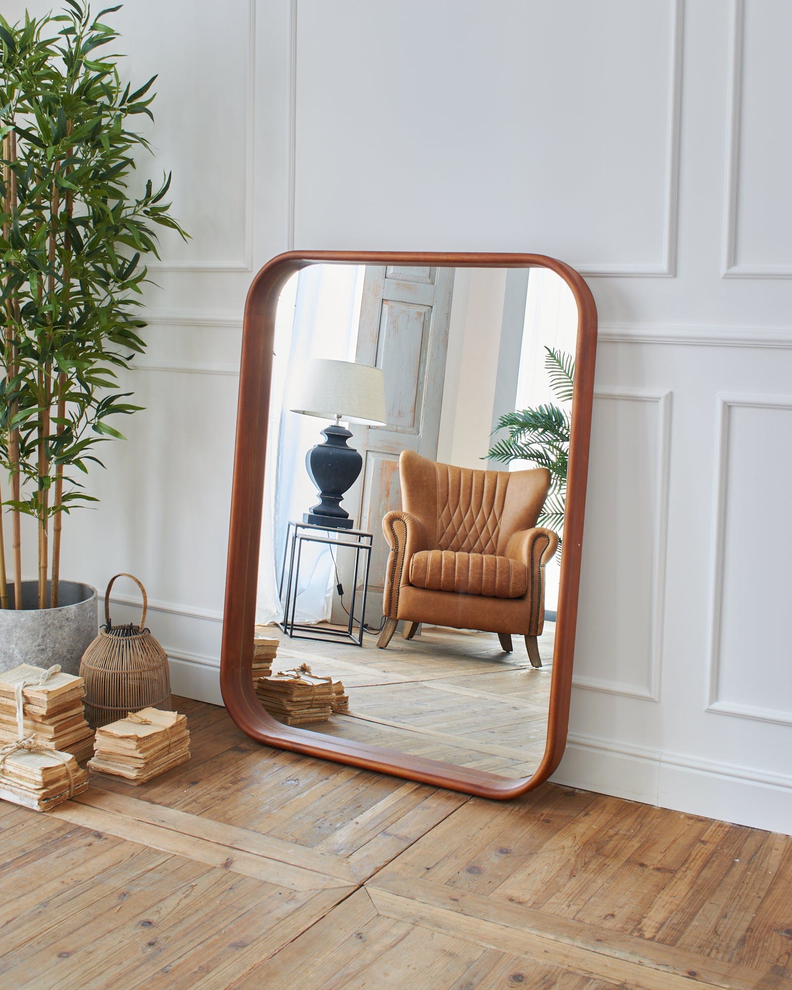 Specchiera da parete in legno Solid Wood - OrchideaMilano1981