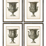 Stampe con cornice in legno Classical Urns set di 4 - OrchideaMilano1981