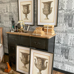 Stampe con cornice in legno Classical Urns set di 4 - OrchideaMilano1981