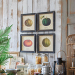 Stampe con cornice in legno Pumpkin set di 4 - OrchideaMilano1981