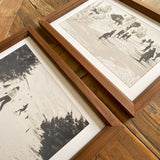 Stampe con cornice in legno Cortina set di 2 - OrchideaMilano1981