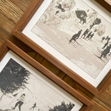 Stampe con cornice in legno Cortina set di 2 - OrchideaMilano1981