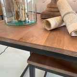 Tavolini da salotto in legno e ferro Skyline Small set di 2 - OrchideaMilano1981
