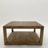 Tavolino quadrato 1 ripiano in legno Materia 80 cm - OrchideaMilano1981