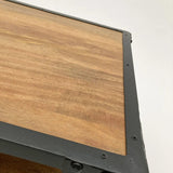 Tavolino da salotto industriale in legno e ferro Detroit 120 cm - OrchideaMilano1981