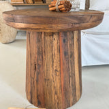 Tavolino rotondo moderno in legno Raw Small 46 cm - OrchideaMilano1981