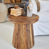 Tavolino rotondo moderno in legno Raw Small 46 cm - OrchideaMilano1981