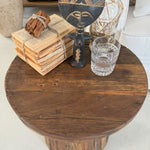 Tavolino rotondo moderno in legno Raw Small 46 cm - OrchideaMilano1981