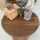 Tavolino rotondo moderno in legno Raw Small 46 cm - OrchideaMilano1981