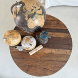 Tavolino rotondo moderno in legno Raw Big 80 cm - OrchideaMilano1981