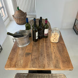 Tavolo quadrato da bistrot in legno e ferro Utility 70 cm - OrchideaMilano1981