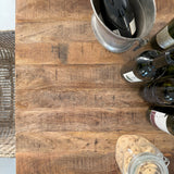 Tavolo quadrato da bistrot in legno e ferro Utility 70 cm - OrchideaMilano1981