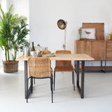 Tavolo in legno e ferro Boston 140 cm - OrchideaMilano1981
