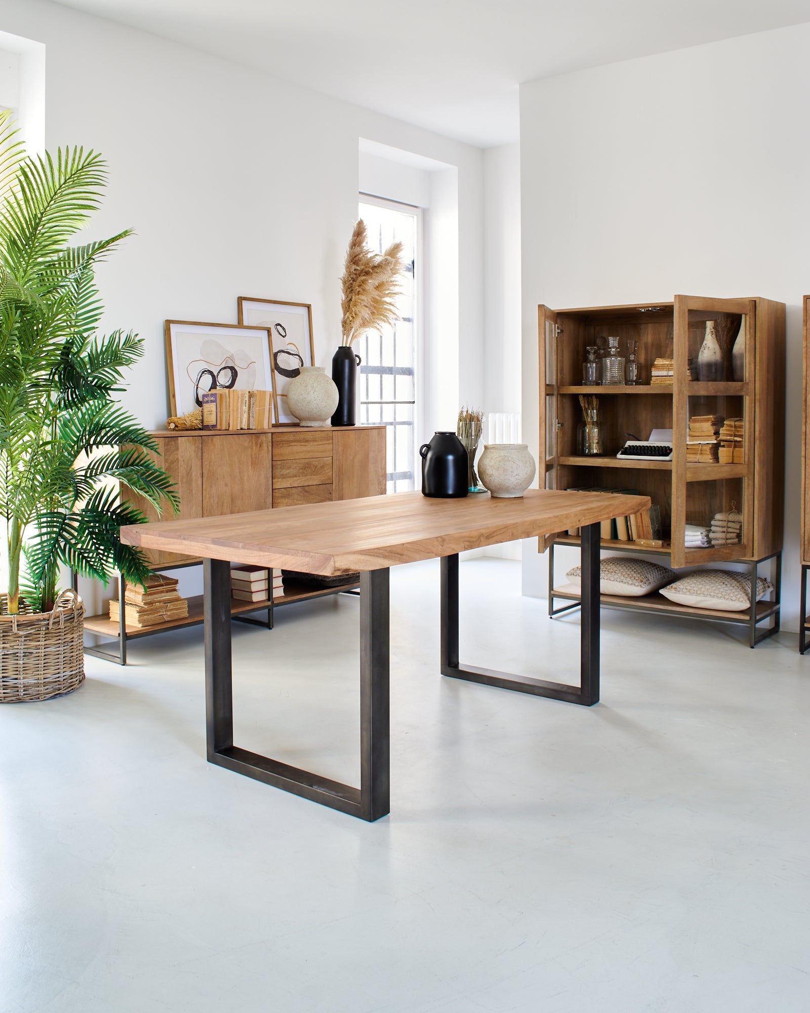 Tavolo in legno e ferro Chicago 180 cm - OrchideaMilano1981