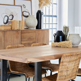Tavolo in legno e ferro Chicago 180 cm - OrchideaMilano1981