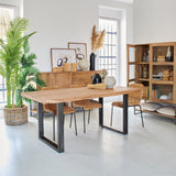 Tavolo in legno e ferro Chicago 180 cm - OrchideaMilano1981