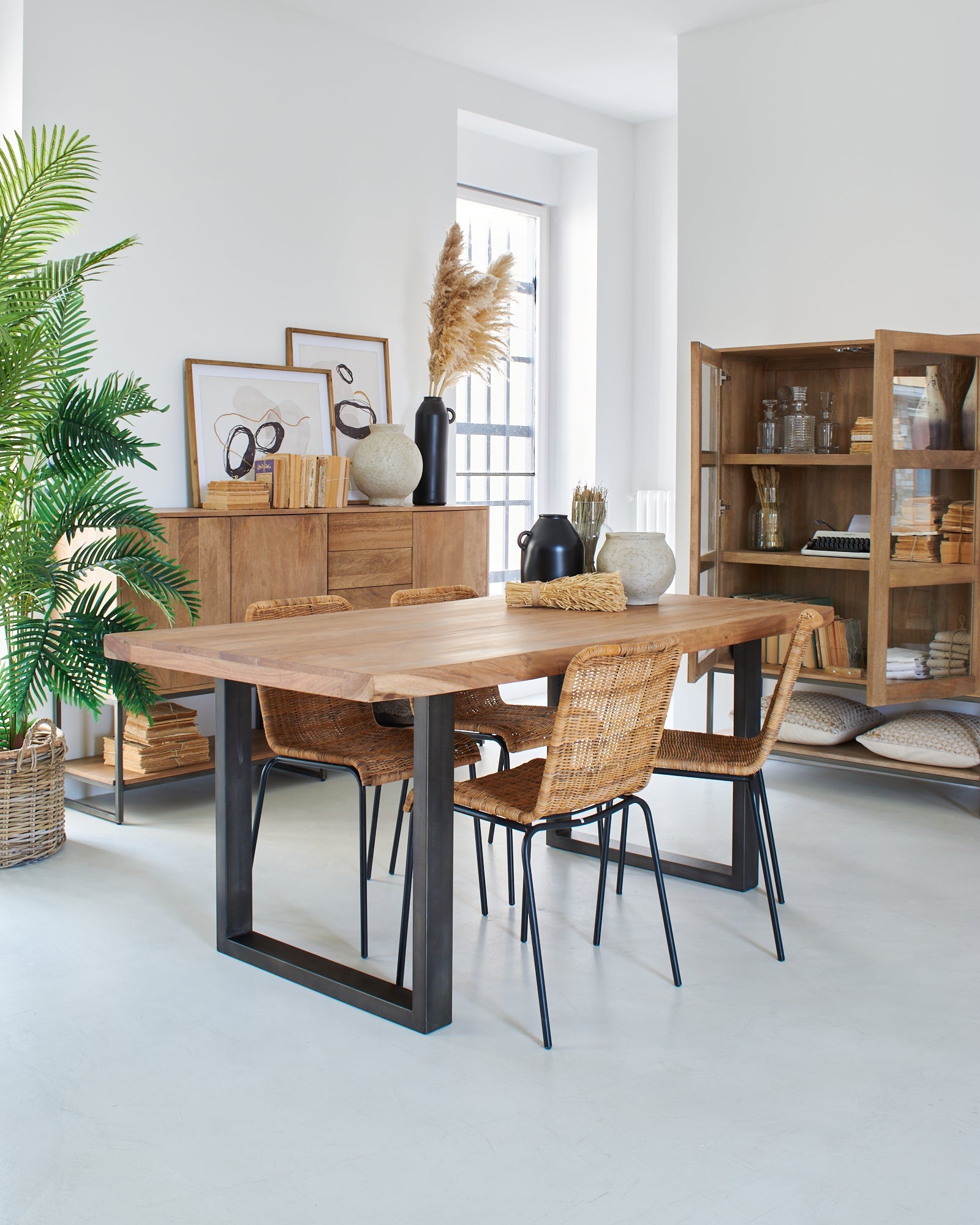 Tavolo in legno e ferro Chicago 180 cm - OrchideaMilano1981