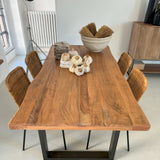 Tavolo in legno e ferro Hartford 160 cm - OrchideaMilano1981