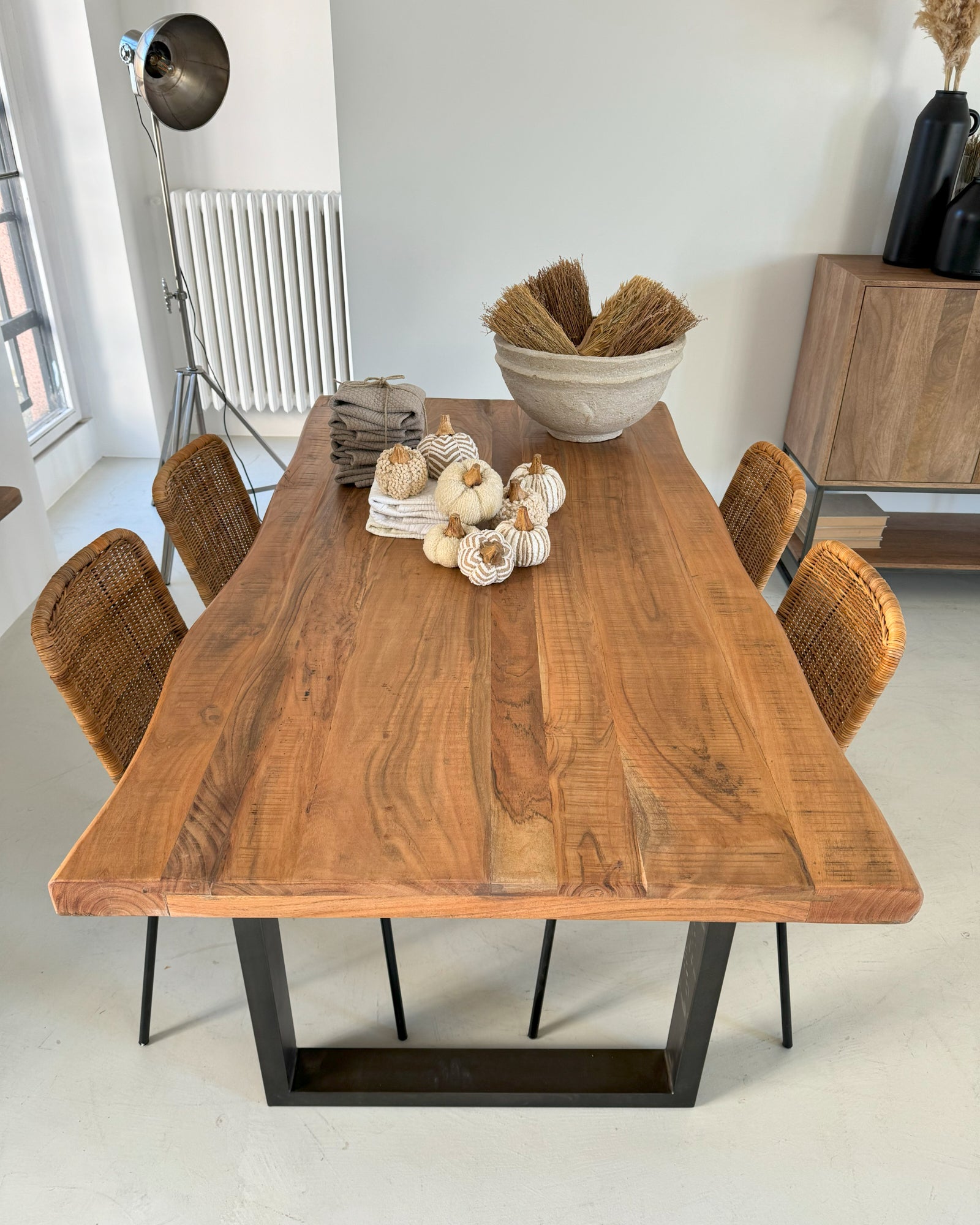 Tavolo in legno e ferro Hartford 160 cm - OrchideaMilano1981