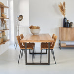 Tavolo in legno e ferro Hartford 160 cm - OrchideaMilano1981