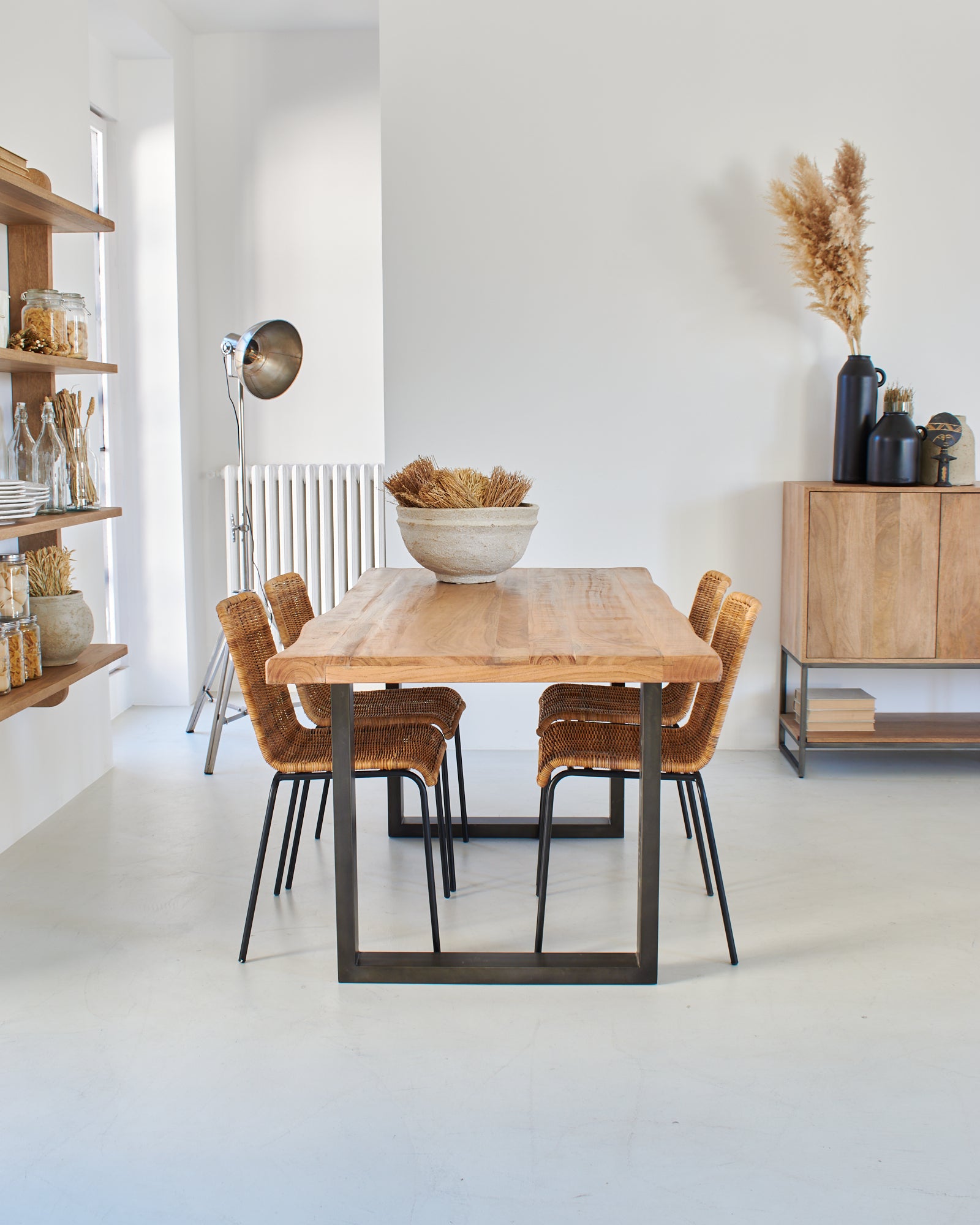 Tavolo in legno e ferro Hartford 160 cm - OrchideaMilano1981