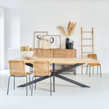 Tavolo in legno e ferro New York 220 cm - OrchideaMilano1981