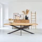 Tavolo in legno e ferro New York 220 cm - OrchideaMilano1981
