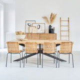 Tavolo in legno e ferro New York 220 cm - OrchideaMilano1981