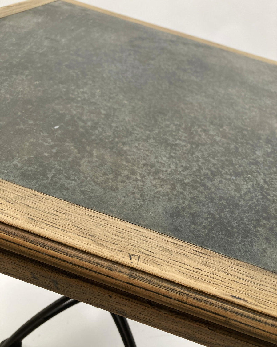 Tavolo quadrato bistrot in legno e ghisa Zinc - OrchideaMilano1981