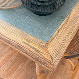 Tavolo in legno massello con top in zinco Convivium 220 cm - OrchideaMilano1981