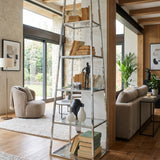 Bryant Park 60 cm Pyramiden-Bücherregal aus Stahl und Glas