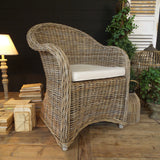 Poltrona in kubu con cuscino St. Barth