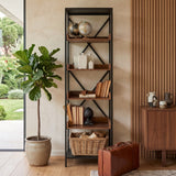 Libreria in ferro e legno Industrial Small 55 cm - OrchideaMilano1981