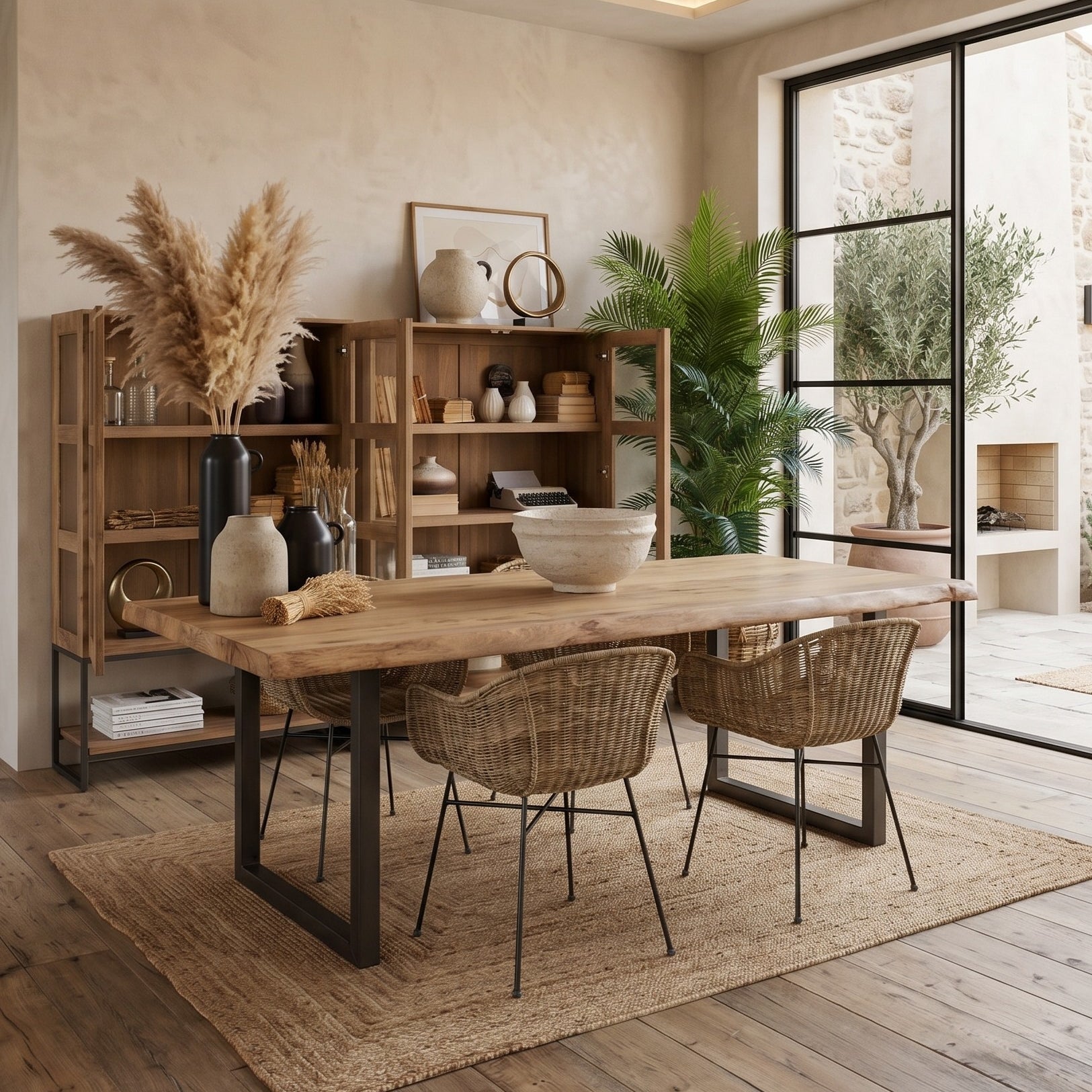 Tavolo in legno e ferro Detroit 220 cm - OrchideaMilano1981