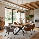 New York 220 cm Tisch aus Holz und Eisen