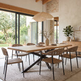 New York 220 cm Tisch aus Holz und Eisen
