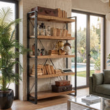 Libreria in ferro e legno Utility 120 cm - OrchideaMilano1981