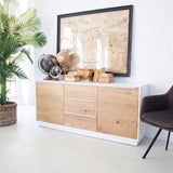 Credenza in legno massello di rovere White Oak 170 cm