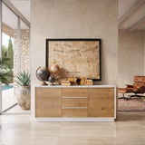 Credenza in legno massello di rovere White Oak 170 cm
