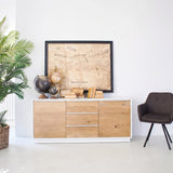 Credenza in legno massello di rovere White Oak 170 cm